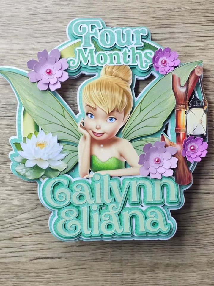 Personalised name topper